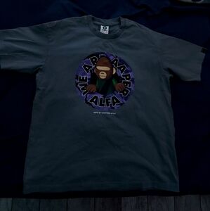 AAPE BY *A BATHING APE logo-printcrew-neck T-shirt